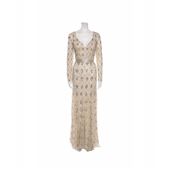 MacDuggal Beaded A Line Gown - Picture 1 of 3
